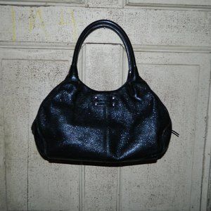 Kate Spade Black Leather Triple Compartment Purse